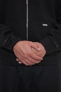 Custom Essential Men's Zipper Hoodie 100% Cotton <b>Fleece</b> Top Quality Branded Winter Hoodie for Men's winter with embroidery logo - Product Image 5