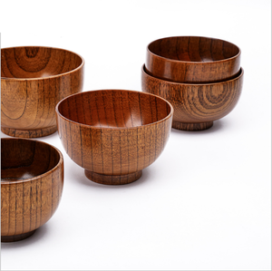 Bol en bois moderne et tendance couleur marron bois naturel fini design moderne utilisé pour les ustensiles de cuisine vaisselle cuisson sûre Itm - Product Image 3