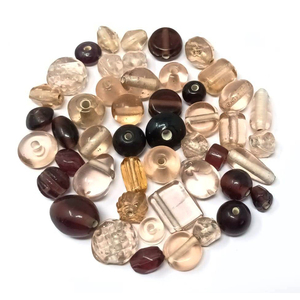 Cuentas de Vidrio Millefiori Naranja Hechas a Mano, Forma Ovalada, Cuentas de Cristal Surtidas para la Fabricación de Joyas, Decoración del Hogar, Cortinas - Product Image 6