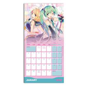 Calendrier Perpétuel 2025 Hatsune Miku pour Mur et Table, Utilisation au Bureau avec Horloge et Design Imprimé - Product Image 5