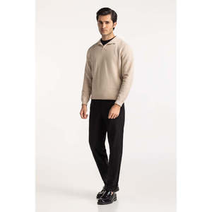 Men's <b>Vintage</b> Solid Mohair for <b>Sweater</b> Long Sleeve Winter Casual Knitwear with Logo - Product Image 5