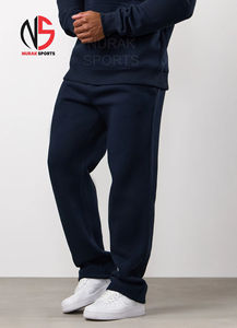 Plus Size Custom Logo Design <b>Navy</b> Hoodie & Straight Leg <b>Joggers</b> <b>Men</b> Tracksuit Cotton Fleece Baggy Jogging Suit <b>Men's</b> In 2026 - Product Image 4