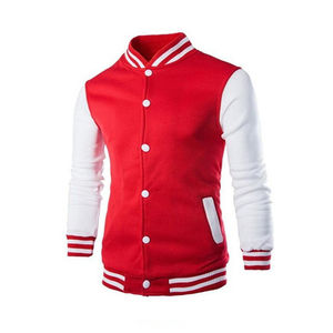 Vestes universitaires en gros pour hommes, blanches, à personnaliser, sublimation, bomber, veste de baseball pour hommes, 2026 - Product Image 5