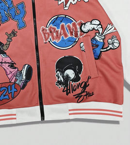 OEM ODM veste universitaire pour hommes design personnalisé bombardier en cuir de laine style uniforme d'université vêtements d'extérieur brodés fourniture en usine - Product Image 6