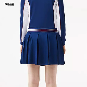 Hot Selling High Waist Lightweight <b>Athletic</b> Golf Shorts Women's Customized Pleated Tennis Dress Front Slice Slit SPORTS - Product Image 4