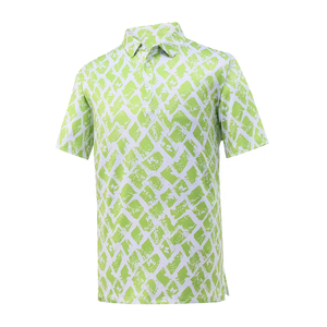 Polo de golf à sublimation pour adulte, chemise à manches courtes en polyester tricoté, polo de golf grande taille avec service OEM - Product Image 1