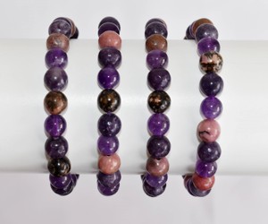 Bracelet de relaxation de qualité supérieure en gros, bracelet perlé rond de 8 mm, semi-précieux, apaisant, anti-stress, à la mode - Product Image 1