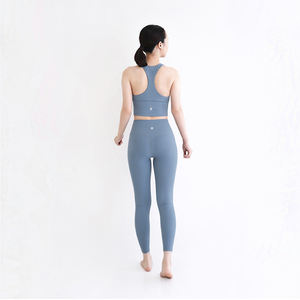Leggings de yoga fitness bleu ciel Mukasa, effet push-up, respirants, séchage rapide, longueur intégrale - Product Image 3