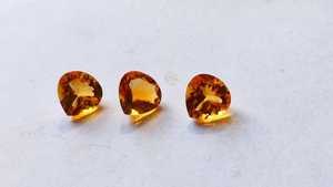 Prêt à Expédier en Forme de Coeur à Facettes Lâche 3mm-12mm Citrine Semi-Précieuse Couleur Supérieure de l'Inde Source Naturelle - Product Image 6