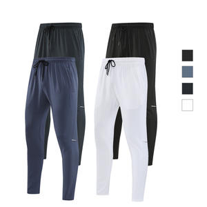 Pantalones de entrenamiento para correr informales deportivos XL para hombre, pantalones de gimnasio de cintura media de secado rápido de alta calidad con cordón de apertura de cremallera plano - Product Image 3