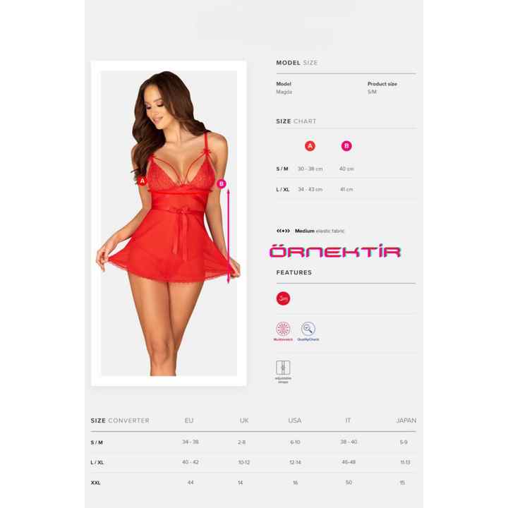 Ringed Plus Size Costume Fantasy Babdoll Nightgown 52030BT