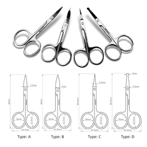 Ciseaux à ongles de beauté Offre Spéciale en acier inoxydable coupe cuticule en acier inoxydable ciseaux à ongles à cuticules en acier inoxydable poignée en forme de coeur - Product Image 3