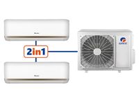 Climatiseur mural mini-split à fréquence fixe 24001-30000 BTU, refroidissement/chauffage, classe énergétique A++, contrôlé par application, utilisation automobile