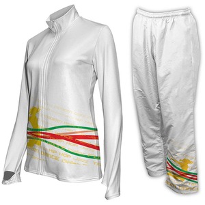 Ensembles de vestes d'échauffement personnalisées pour filles Vente en gros Vêtements d'extérieur pour sports d'équipe OEM ODM Élasthanne/polyester léger de haute qualité - Product Image 3