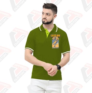 เสื้อยืดลายทางของผู้ชายที่เป็นเอกลักษณ์สำหรับเสื้อโปโลผ้าเดนิมผ้าลูกฟูกระบายอากาศทันสมัยเป็นมิตรกับสิ่งแวดล้อมสำหรับการปะติดเก๋ไก๋ในฤดูร้อน - Product Image 1