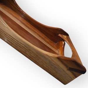 Plateau en bois peint à la main durable et écologique de finition de qualité supérieure pour servir des repas de luxe organisant des articles de différentes tailles pour - Product Image 1