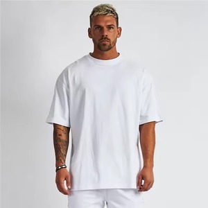 Camiseta Jersey Personalizada para Hombre, de Algodón 100%, Transpirable, Lisa, Cuello Redondo, Talla Grande, Prenda Teñida - Product Image 2