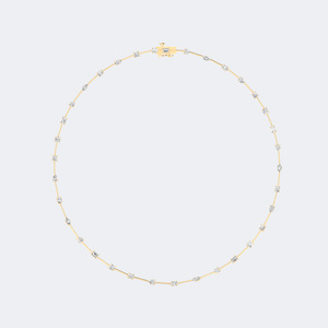 Collar con diamantes de corte mixto de 5.50 quilates con engaste de bisel - Product Image 1
