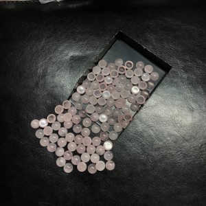 Piedras preciosas naturales de 4mm y 5mm, cabujón suelto de cuarzo rosa de alta calidad, cabujón calibrado certificado IGI, fabricación de joyas de piedras preciosas - Product Image 1