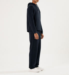 Conjunto Deportivo para Hombre de Primera Calidad, 100% Algodón, Nuevo, Azul Marino, Ajuste Cómodo, Sudadera con Capucha y Pantalones, Estilo Relajado, Conjunto Combinado - Product Image 4