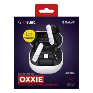 Trust GXT 409 Oxxie BT TWS pour écouteurs Bluetooth avec microphone, noir et blanc, écouteurs sans suppression du bruit, modèle 25478 - Product Image 2