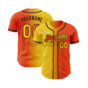 Maillot de baseball rétro personnalisé, uniforme de softball, imprimé numérique 3D, motif rayé, respirant, logo imprimé par transfert thermique, grande taille - Product Image 4