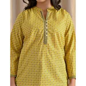 Yellow Ladies' Top Front Buttons Simple Formal Style XL Size Poplin <b>Silk</b> Chiffon Linen Knitted Fabrics Loose Fit Striped Pattern - Product Image 2
