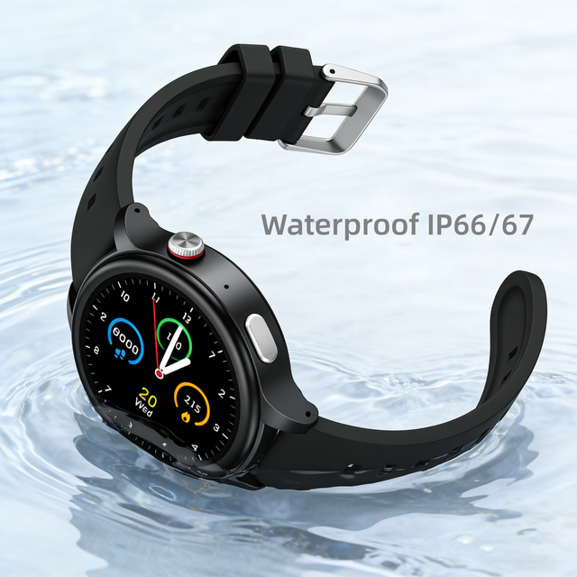 4G GPS Tracker Smart Watch Heart Rate Monitor Historical Route Tracking Fall Down Sensor 4G Smart Watch