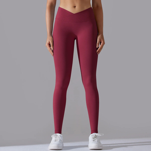 Leggings deportivos estampados de alta calidad para mujeres y niñas Pantalones de yoga sin costuras con logotipo de cintura alta - Product Image 4