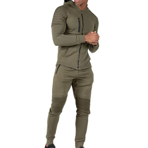 Nueva ropa deportiva, venta al por mayor, ropa de calle de invierno personalizada, conjunto de chándal para hombre, 100% algodón ecológico - Product Image 2