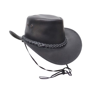 Sombrero de cuero de vaca de alta calidad Nuevo sombrero de vaquero de cuero personalizado de moda 2024 a bajo precio - Product Image 2