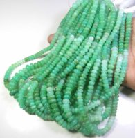 Chrysoprase Pierre Naturelle Rondelle Vert Ombré Qualité Supérieure 6mm Fil de 14 pouces pour la Fabrication de Bijoux DIY
