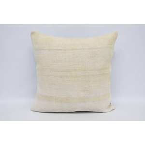 Oreiller en laine de luxe 28x28 pouces Beige Kantha Patchwork coussin décoratif tissé Vintage moelleux motif Portable pour literie canapé - Product Image 1