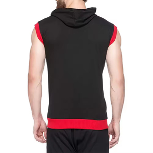 Breathable 100% Cotton Winter Men's Hooded Tank Tops Sleeveless Gym <b>Hoodies</b> for <b>Workout</b> & Bodybuilding - Product Image 4