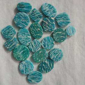 อะมาโซไนท์! แอมะซอไนต์ cabochons หลวมจำนวนมาก-cabs เรียบ cabochons-Amazonite cabons สำหรับทำเครื่องประดับ - Product Image 3