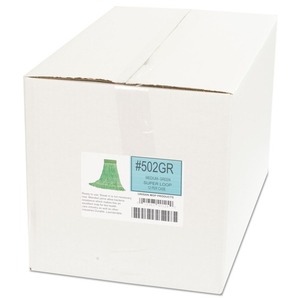Boardwalk 5-inch Medium Green Wet <b>Mop</b> Head Super Loop Cotton and Synthetic Fiber 12/Carton - Product Image 6