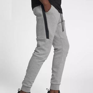 กางเกงวอร์มผ้าฝ้ายของผู้ชายกางเกงวิ่งออกกำลังกายสีพื้นน้ำหนักเบามีกระเป๋าซิปออกแบบได้ตามต้องการ - Product Image 4