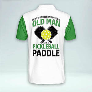 เสื้อกีฬาแขนสั้นผู้ชายเสื้อพิเคิลบอลพิมพ์ลายคอโปโลแห้งเร็วระบายอากาศ - Product Image 6