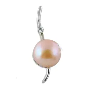 Colgante de Plata 925 con Perla Rosa para Mujer, Joyería Elegante - Product Image 3