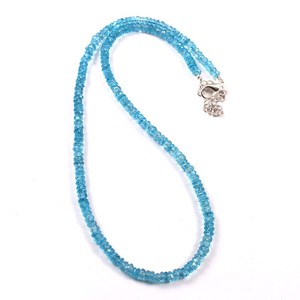 Cuentas Redondas Facetadas de Topacio Azul Natural, Cuentas de Piedras Preciosas Genuinas Azul Cielo, Plata de Ley 925, Hilo al por Mayor para Niños - Product Image 5