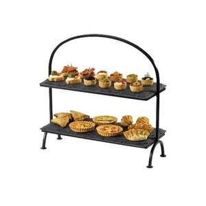 Elevador de exhibición elegante del postre de la Magdalena del metal con la mirada natural y la estructura equilibrada para las fiestas interiores y al aire libre - Product Image 1