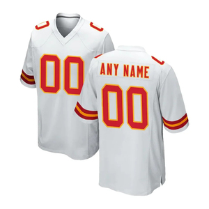 Maillot de football américain confortable 100% polyester Prix ​​bas Séchage rapide Respirant Maillot de football américain Service OEM - Product Image 2