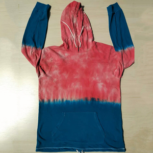 Sudadera con capucha y cremallera personalizada en relieve de peso pesado Tie-Dye con tela de peso pesado 350gsm sudadera de rizo francés de gran tamaño para hombres - Product Image 4