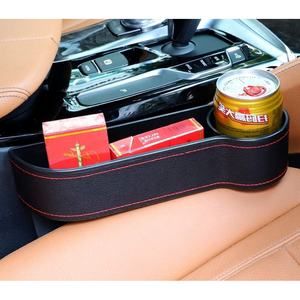 Organisateur de siège de voiture avec remplisseur d'espace en cuir PVC, support de téléphone, multicolore, 1 à 3 compartiments pour rangement et commodité - Product Image 1