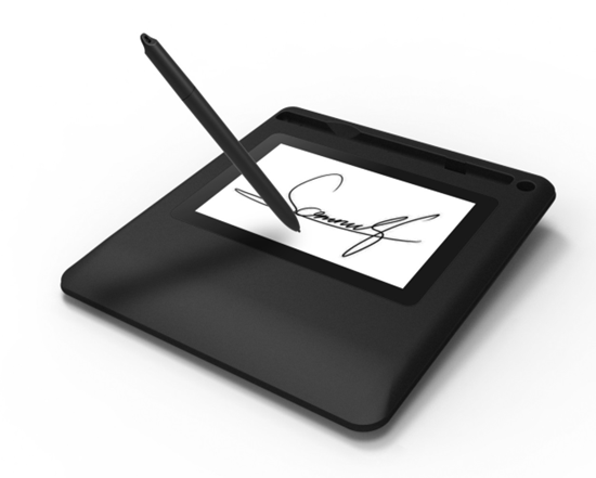 EMR Saral S50 Digital Signature Pad Height Adjustable Easy Installation 5 Inch Tablet USB2.0 Interface 145% SRGB Laptop Desktop
