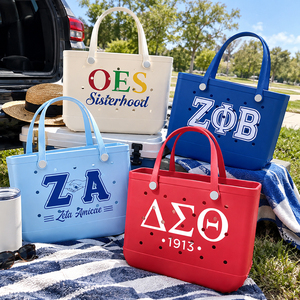 Bolsa de Mano EVA con Cierre Abierto y Logotipo Personalizado, Gran Capacidad, Impermeable, Lavable, Moderna, para Verano y Otoño, para la Playa y Actividades al Aire Libre - Product Image 1
