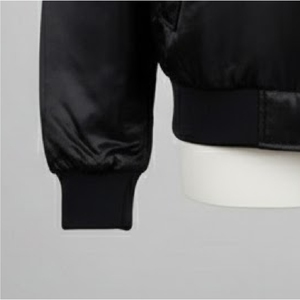 Veste varsity noire à fermeture éclair pour homme, veste letterman entièrement noire, blouson baseball à fermeture éclair, prix de gros - Product Image 6