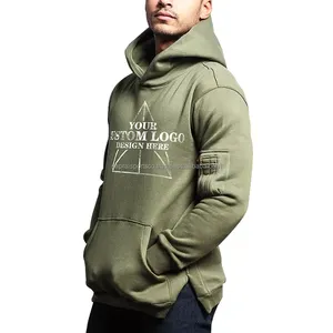 เสื้อฮู้ดผู้ชายผ้าฟลีซ260gsm โอเวอร์ไซส์ผ้าคอตตอนมีสีและโลโก้สั่งได้สำหรับฤดูหนาว - Product Image 3
