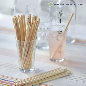 Pailles à boire en bambou écologiques, durables, recyclables et réutilisables, en fibres de coco naturelles, 100 % sans danger pour les aliments, biodégradables, pour les fêtes - Product Image 3