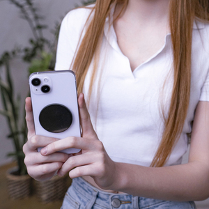 Autocollant rond poli en shungite pour téléphone, 2 pouces (50 mm) - Product Image 6